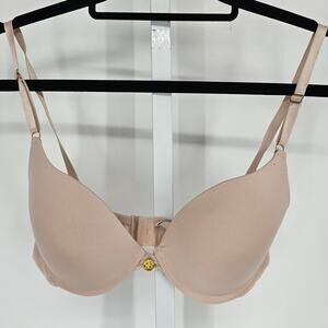 jessica Simpson Womens Sz 36C Lightly Padded T Shirt Bra Solid beige